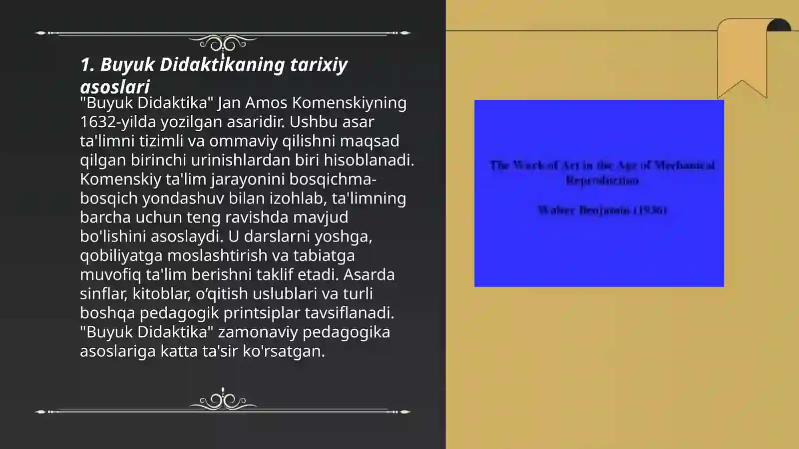 Buyuk Didaktika asarining pedagogik ahamiyati 3