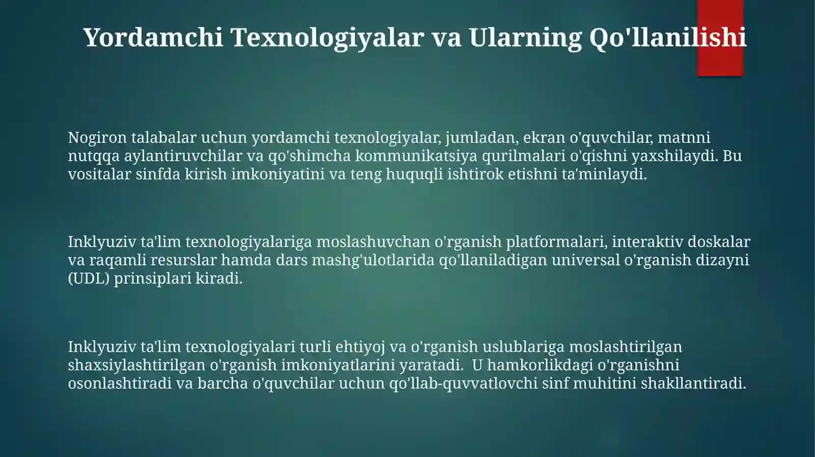 Inklyuziv talim texnologiyasi 3
