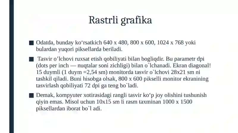 Ma’ruza.Rastrli grafika 3