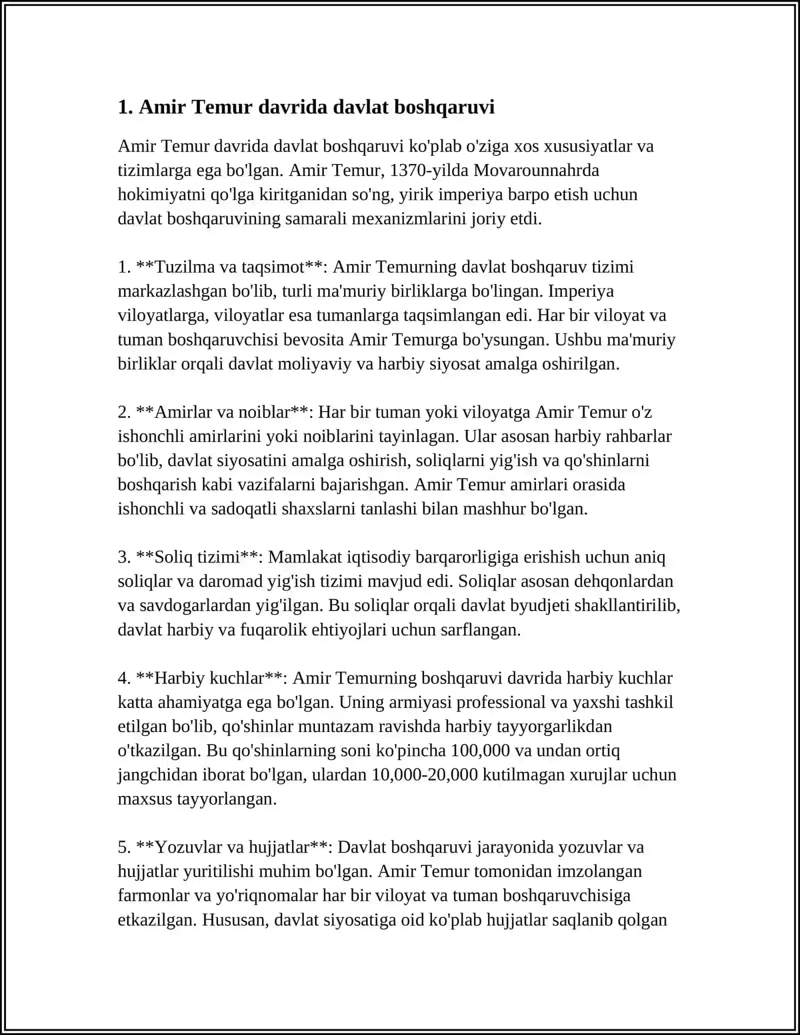 AMUR TEMURNING MARKAZLASHGAN DAVLAT BARPO ETISHI 3