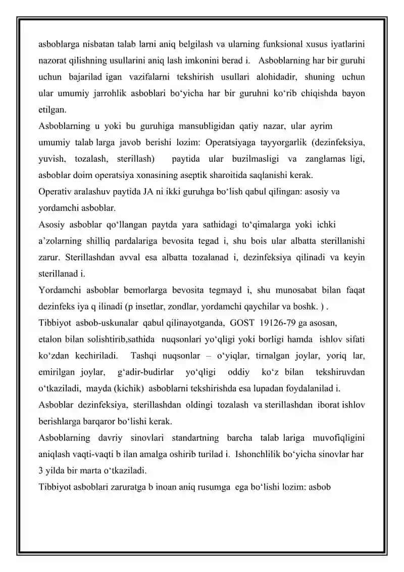 Tibbiyot asbob-uskunalar 3