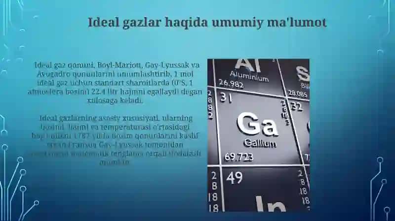 Ideal gazlar va ularning asosiy parametrlari 3