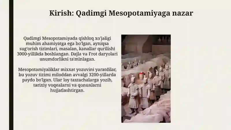 Qadimgi Mesopotamiya xalqlari madaniyati 3