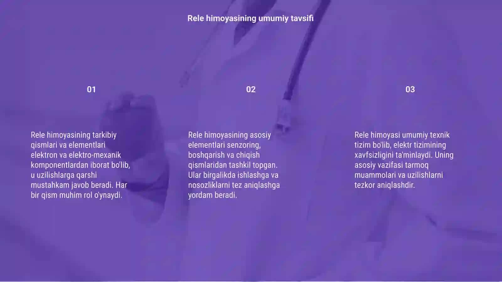Rele himoyasining tarkibiy qismlari va asosiy elementlari 3