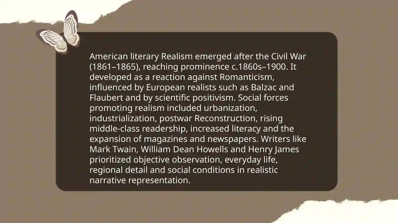 Realism in American literature 3