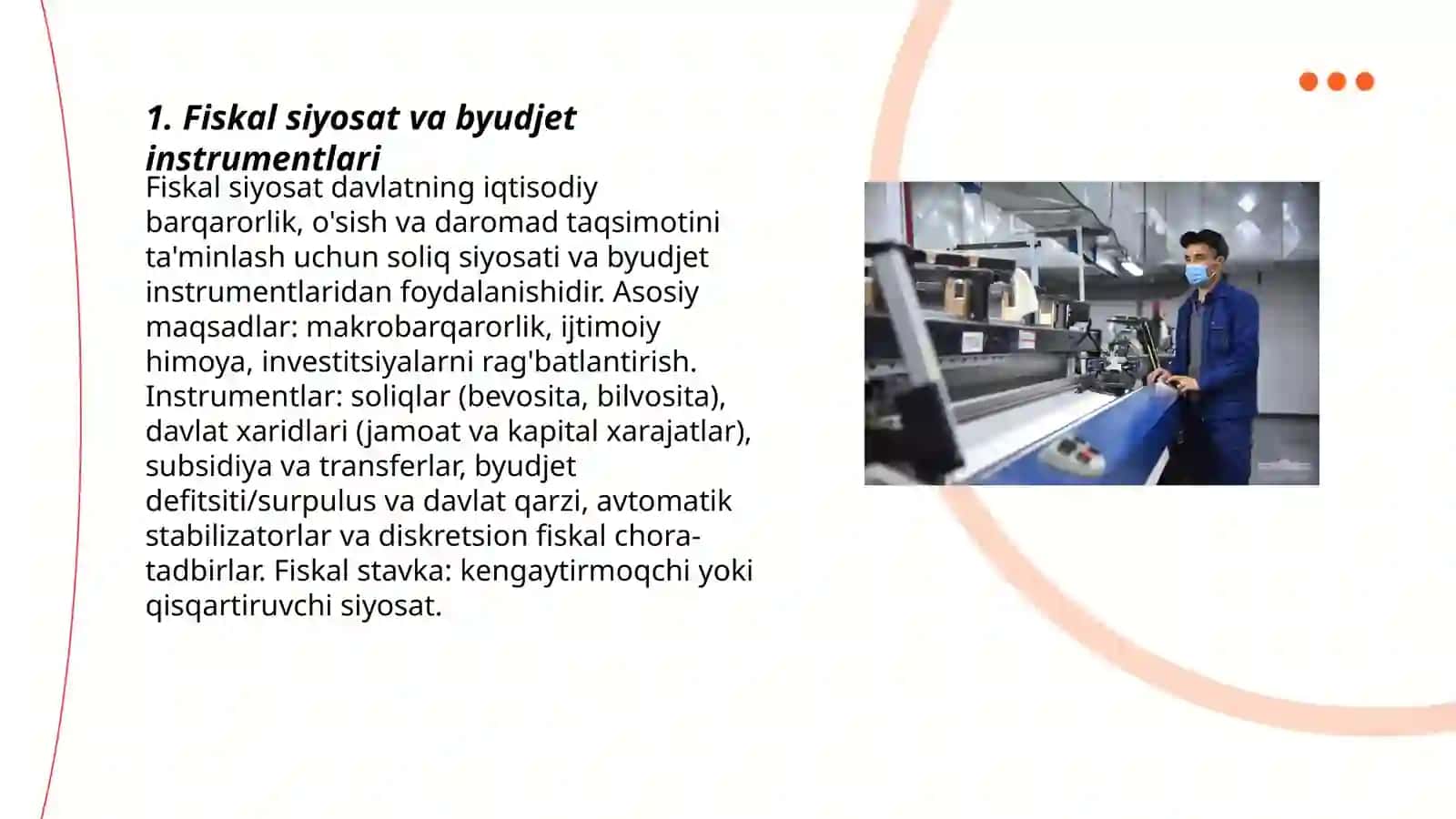Iqtisodiy siyosatning dastak va vositalari 3