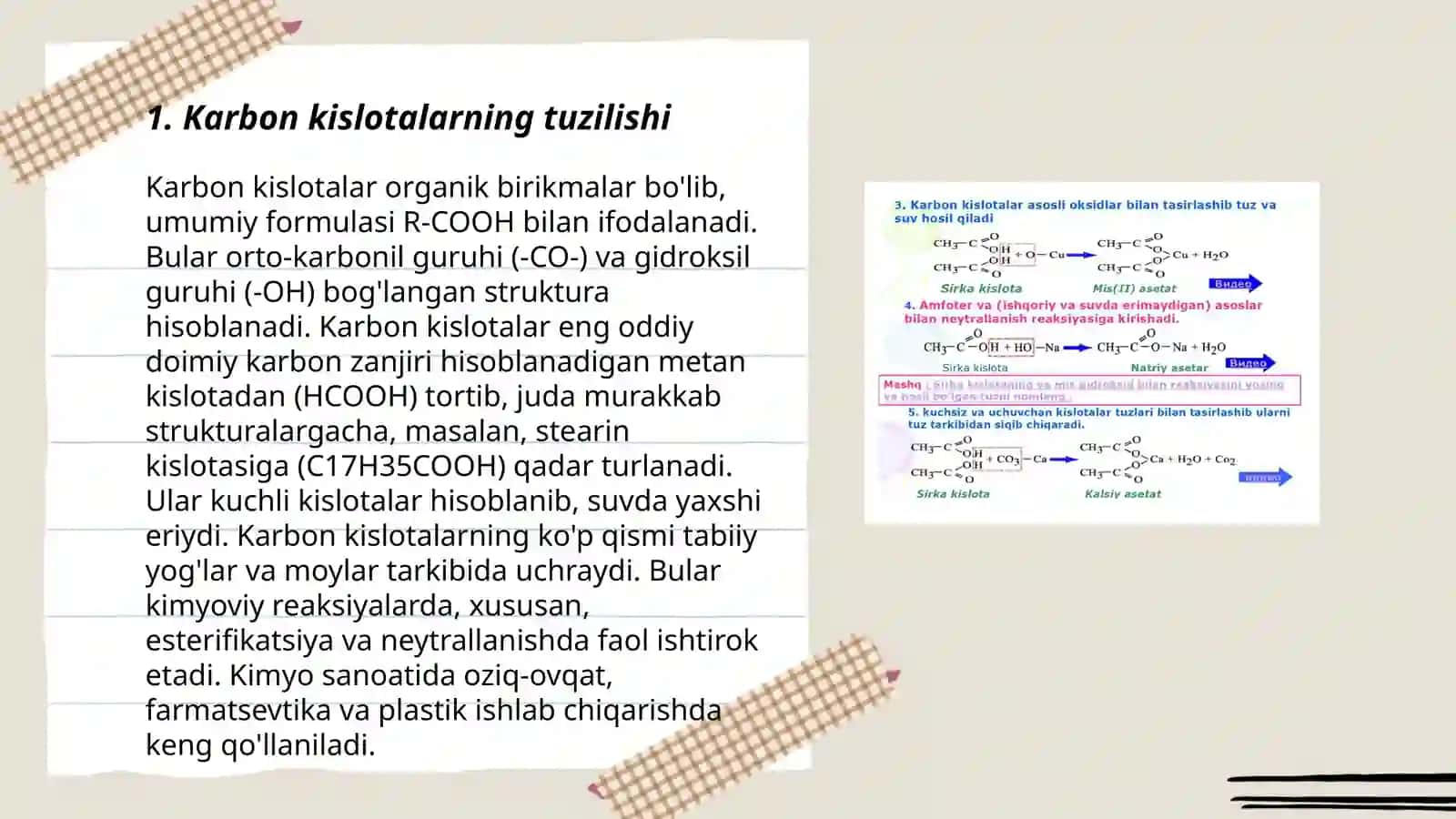 Karbon kislotalar Aldegid va Ketonlar 3