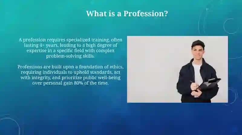 Presentation on Profession 3