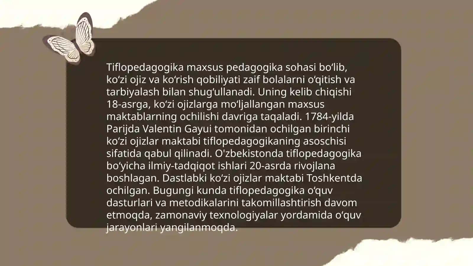 Tiflopedagogikaning rivojlanish tarixi 3