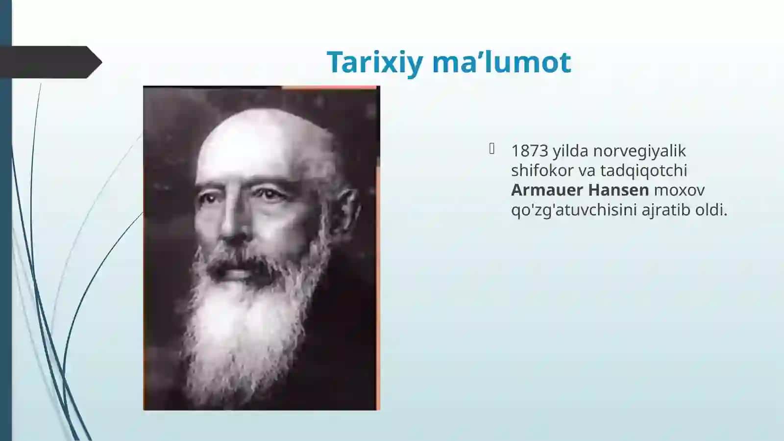 Moxov (Lepra). Ganzen kasalligi 3