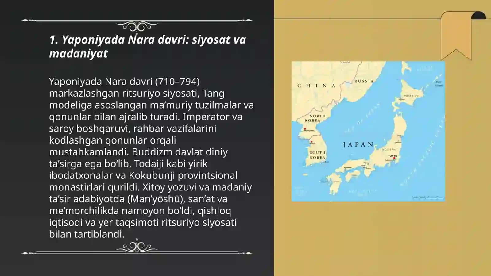 Yaponiyada Nara davri: siyosat va madaniyat 3