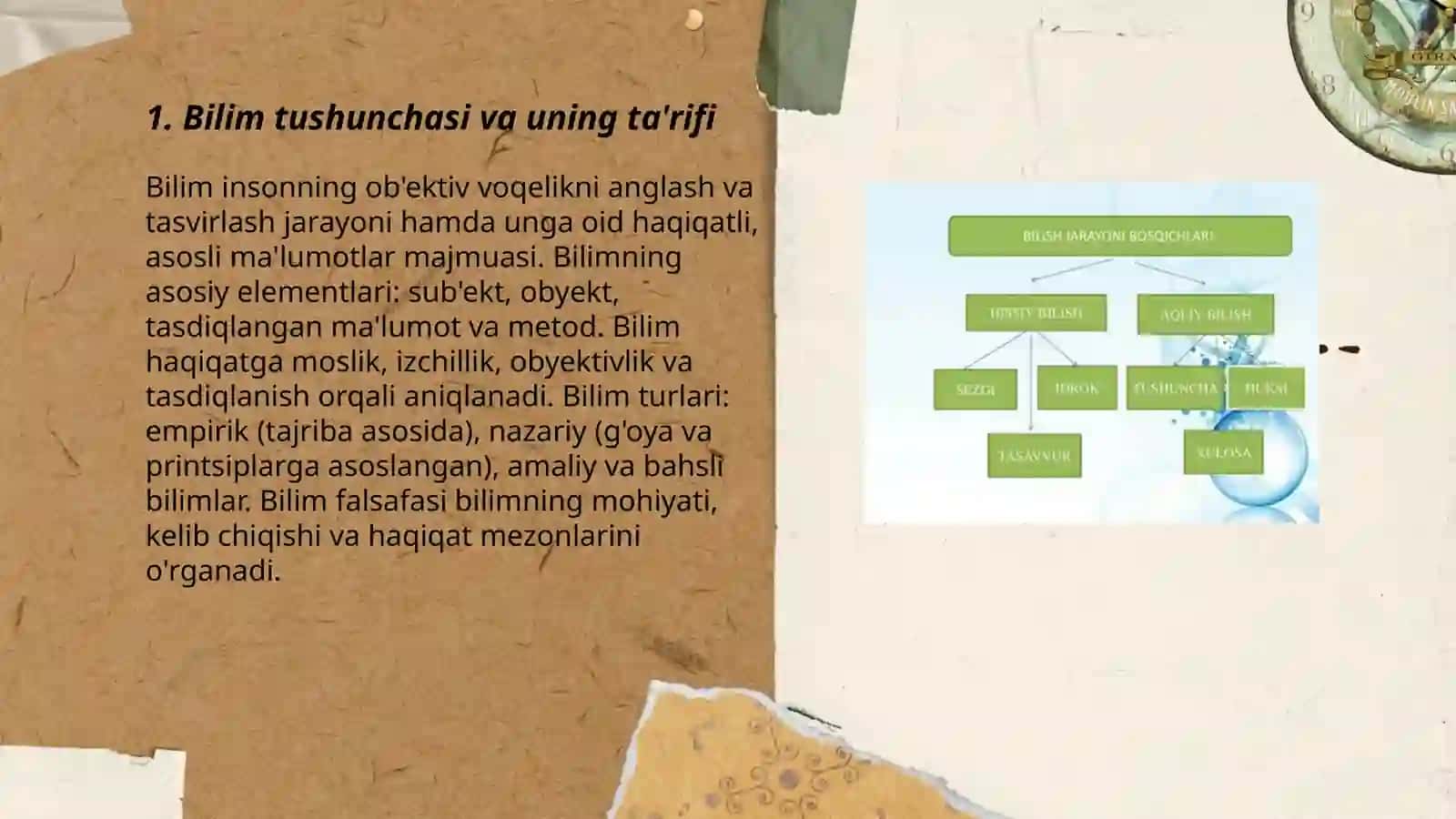 Bilish falsafasi 3
