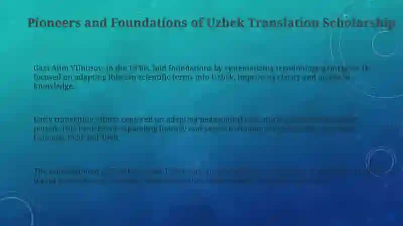 Scientific activities of Uzbek translation scholars 3