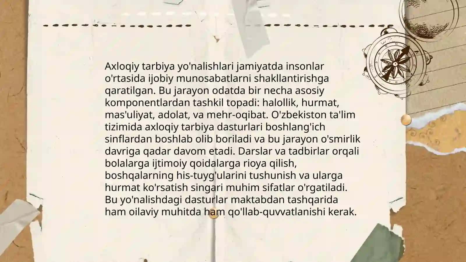 Shaxsning tarbiyalashning asosiy yo'nalishlari 3