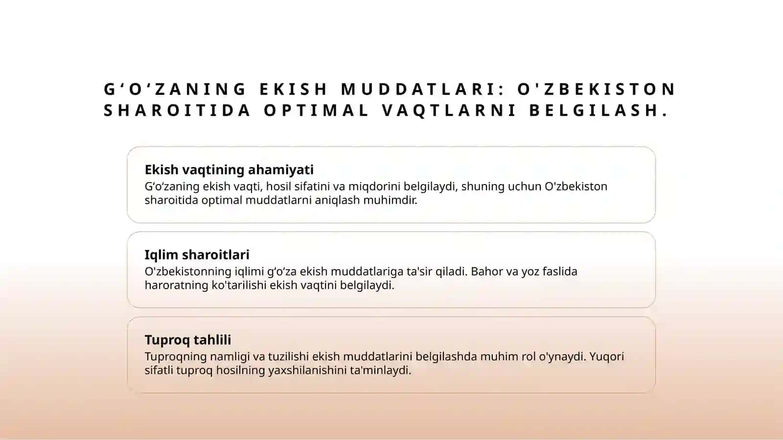 Gʻoʻzaning ekish muddatlari va usullari 3