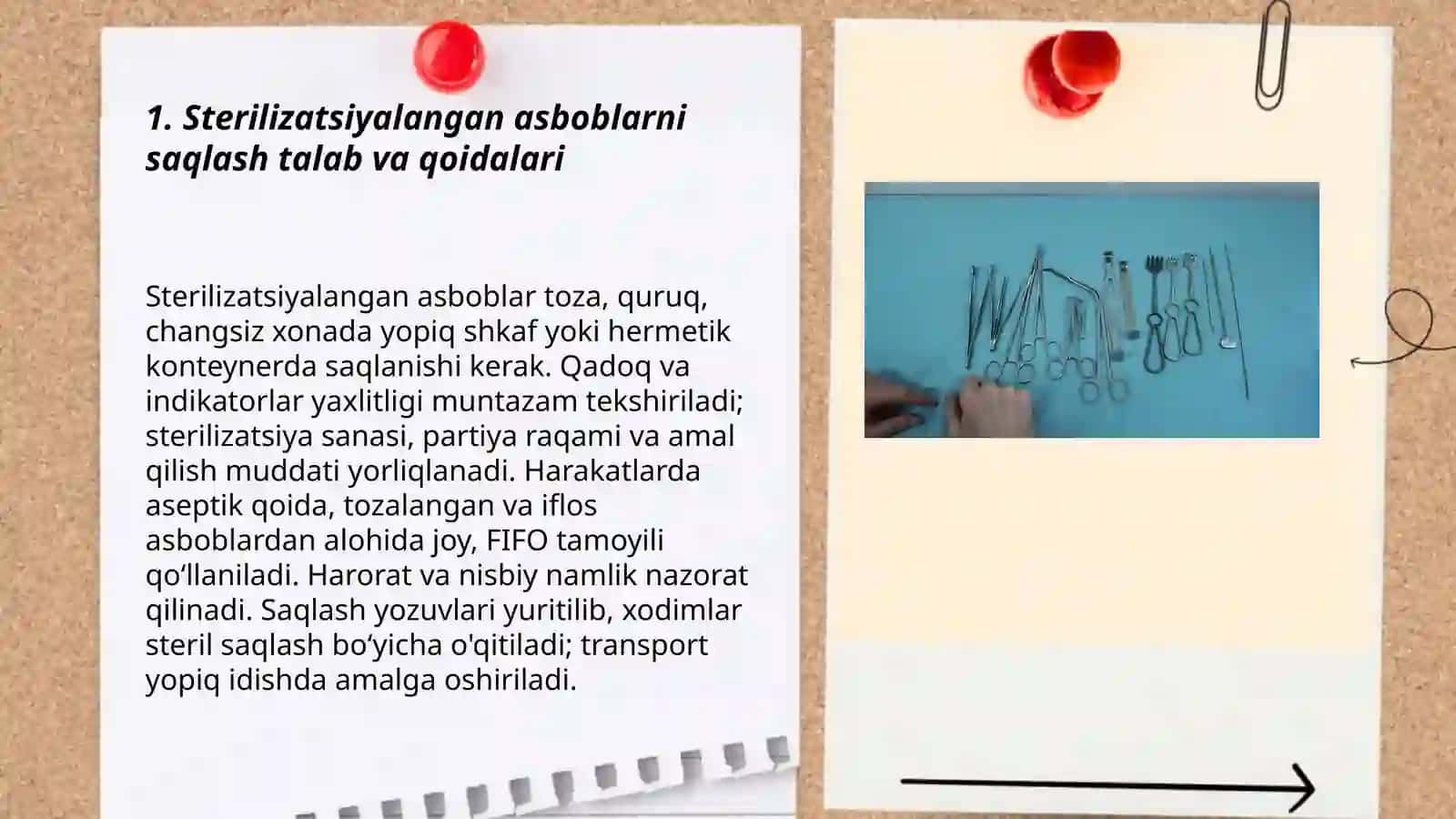 Xirurgik asboblarni saqlash qoidalari 3