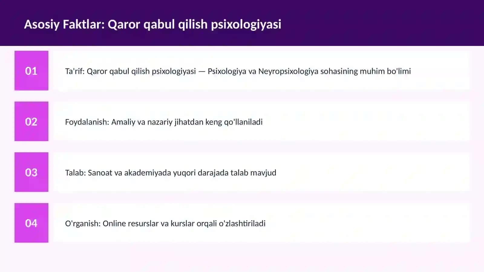 Qaror qabul qilish psixologiyasi 3