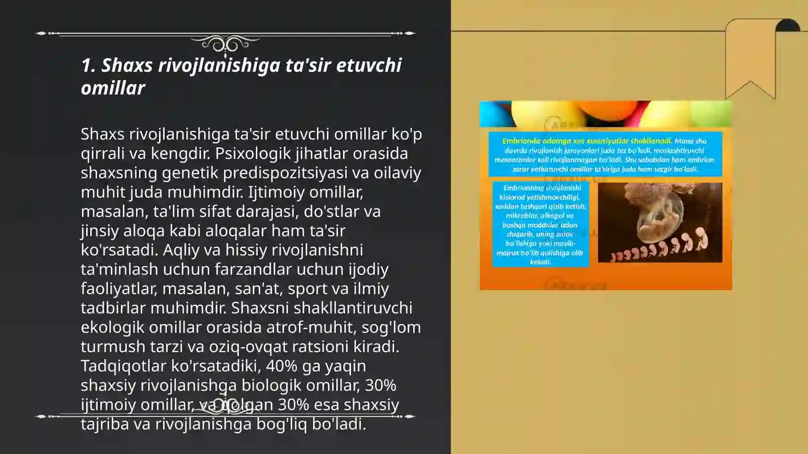 Shaxsning rivojlanishi haqida tushuncha 3