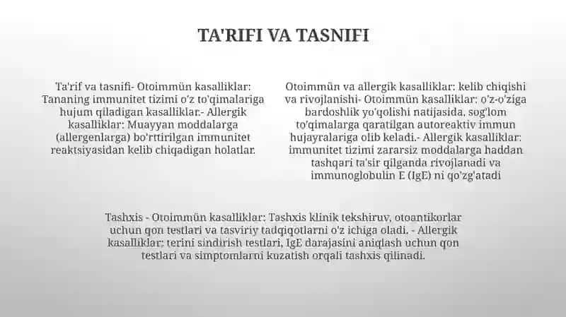 Otoimmün Va Allergik Kasalliklar Kelib Chiqishi 3