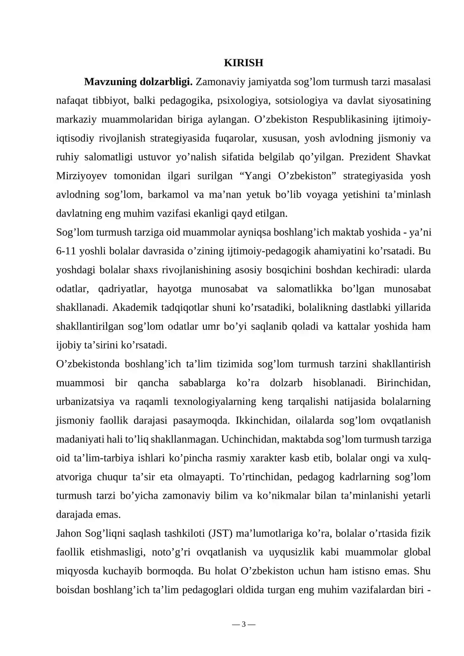 Bolalarda sogʻlom turmush tarzini rivojlantirish pedagogik muammo sifatida 3