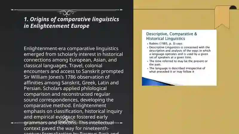 History of comparative linguistics 3