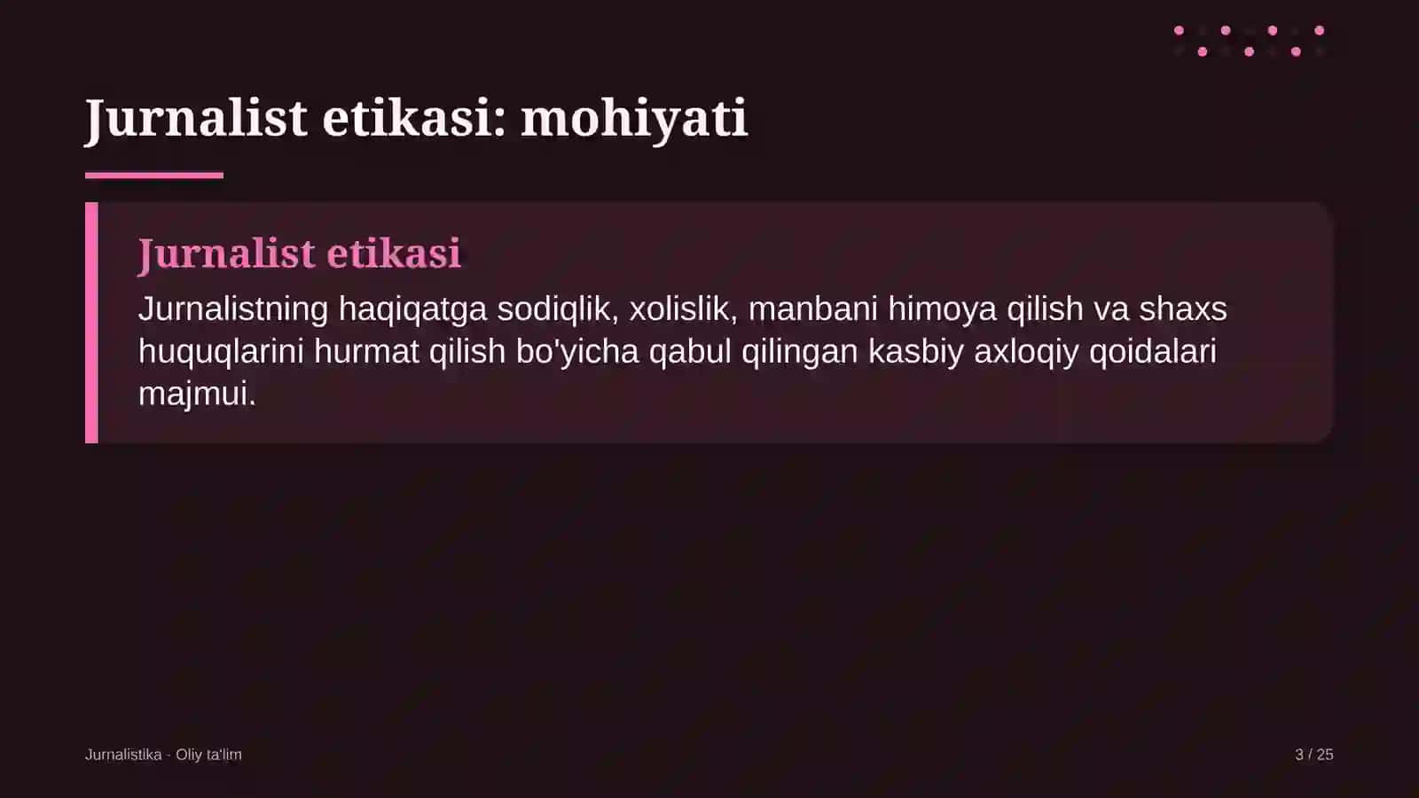 Logistika kompaniyalarida jurnalist etikasi 3