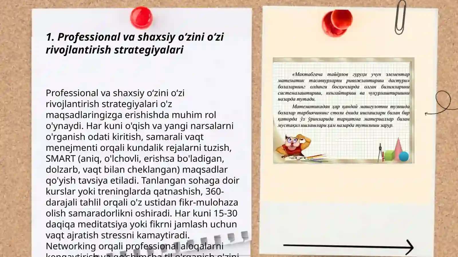 Professional va shaxsiy oʻzini oʻzi rivojlantirish strategiyalari 3