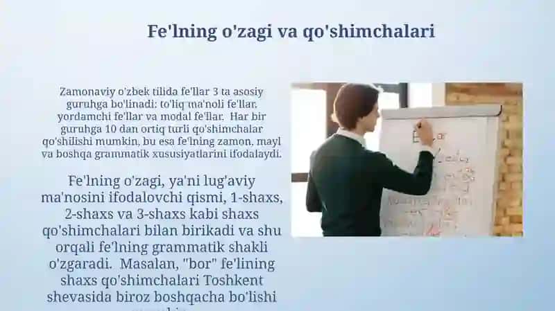 Fe'l soʻz turkumini 3