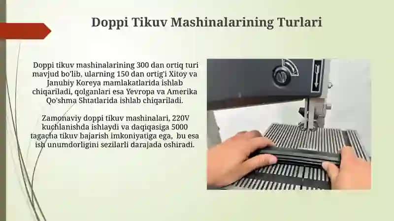 Doppi Tikuv Texnologiyasi 3