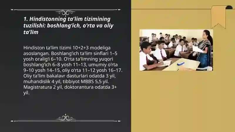 Hindistonning ta'lim tizimi haqida 3