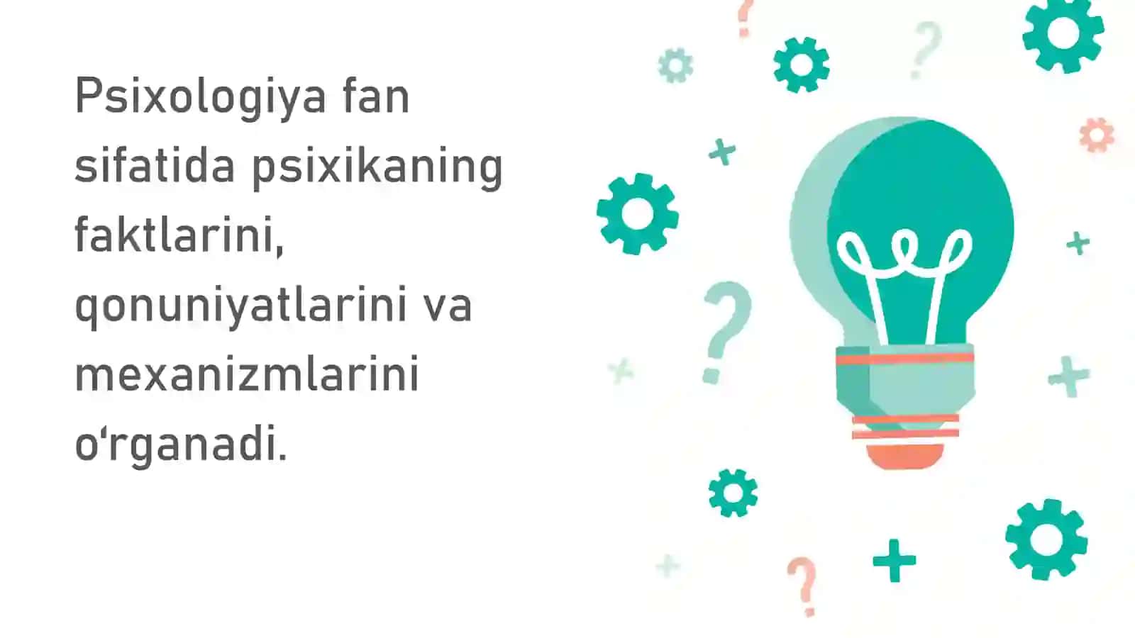 PSIXOLOGIYA FAN FATIDAReja 3