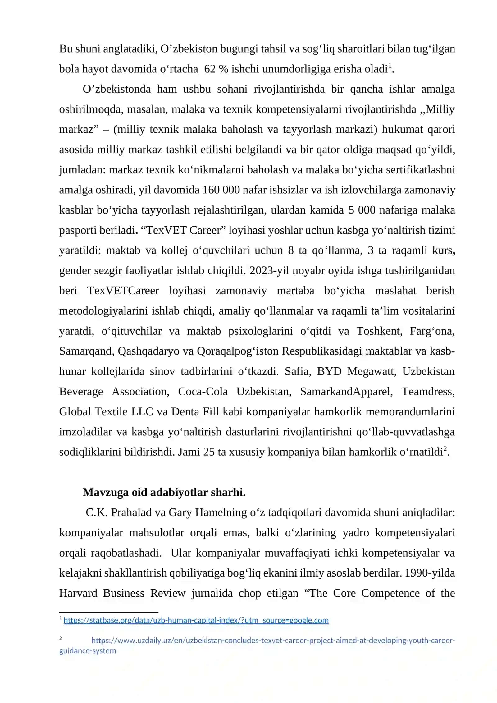 YADRO KOMPETENSIYALARNI ANIQLASH VA RIVOJLANTIRISH 3