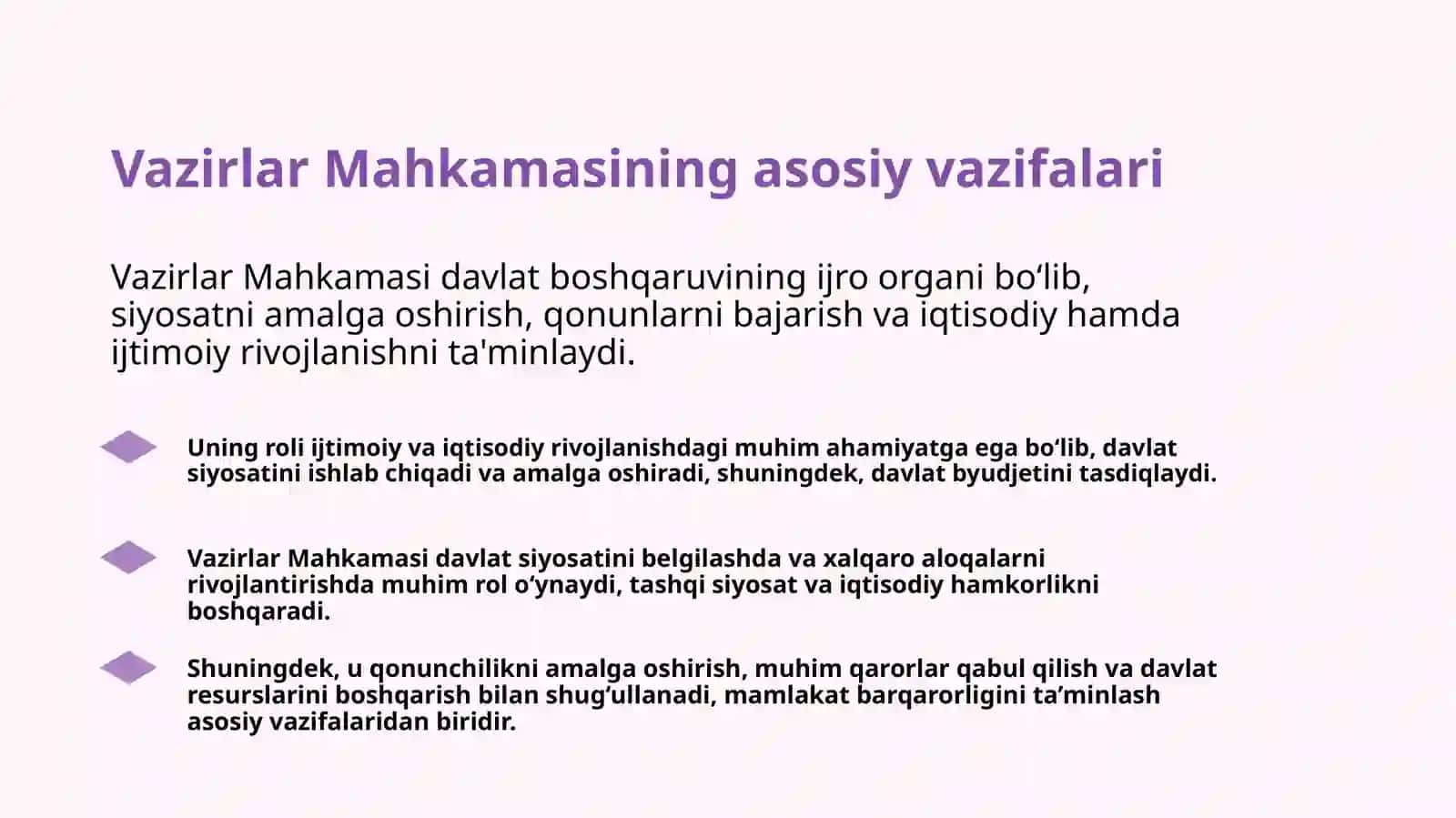 Vazirlar Mahkamasining tarkibi va uni shakllantirish tartibi 3