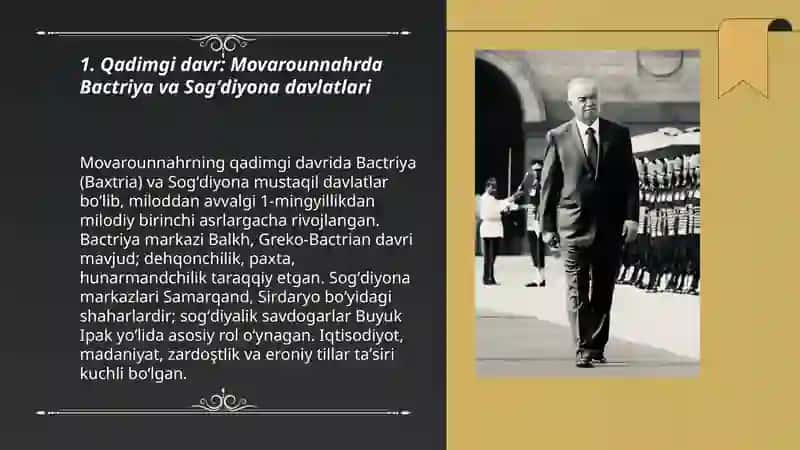 Oʻzbek davlatchiligini tarixiy rivojlanish bosqichlari 3