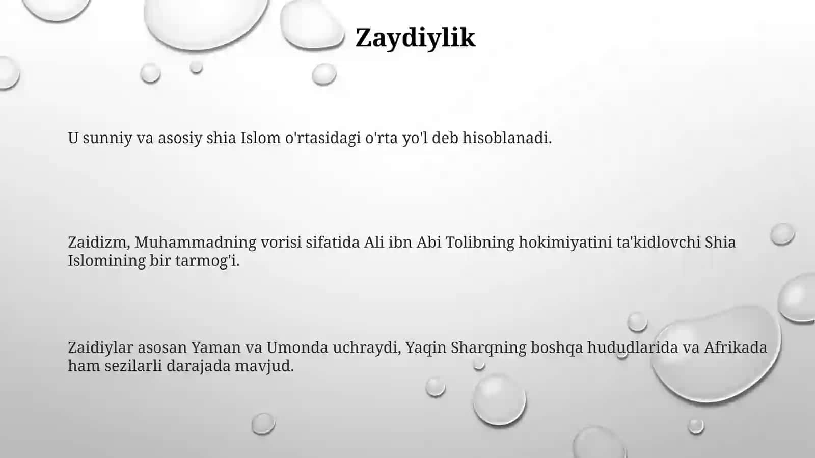 Islom ta'limotidagi asosiy mazxablar 3