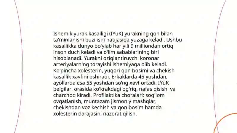 Ishemik yurak kasalligi 3