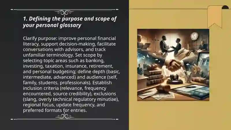 Building a Personal Glossary of Financial Terms 3
