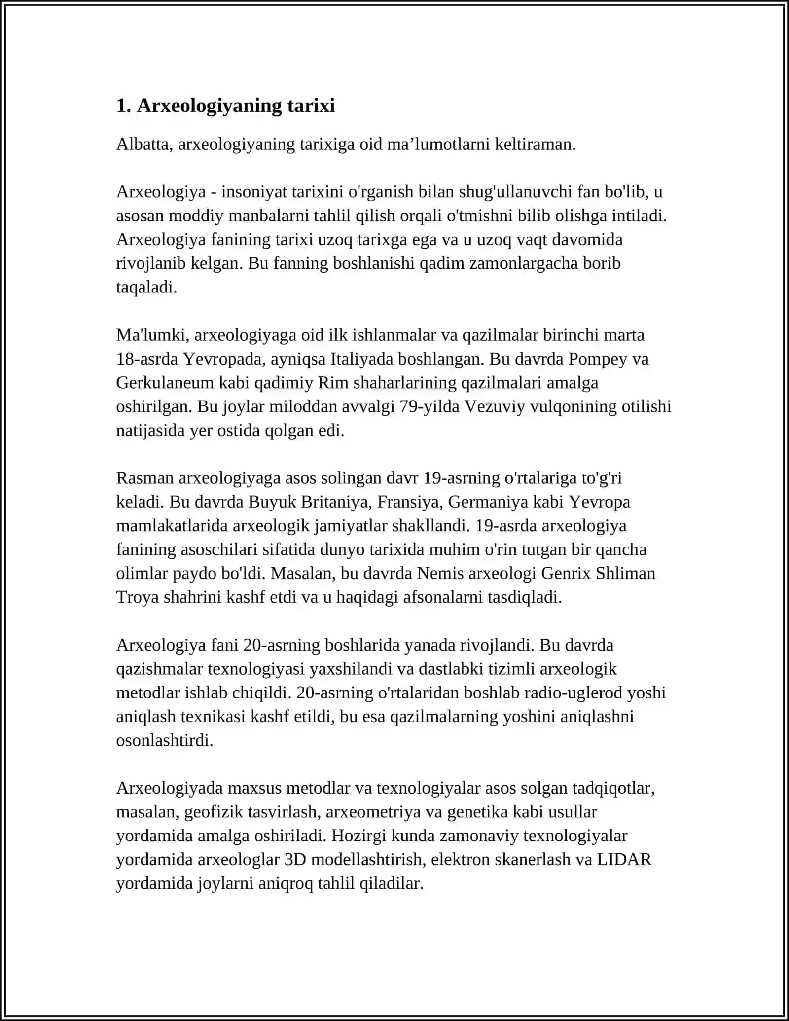Arxeologiya fanining tarixi 3