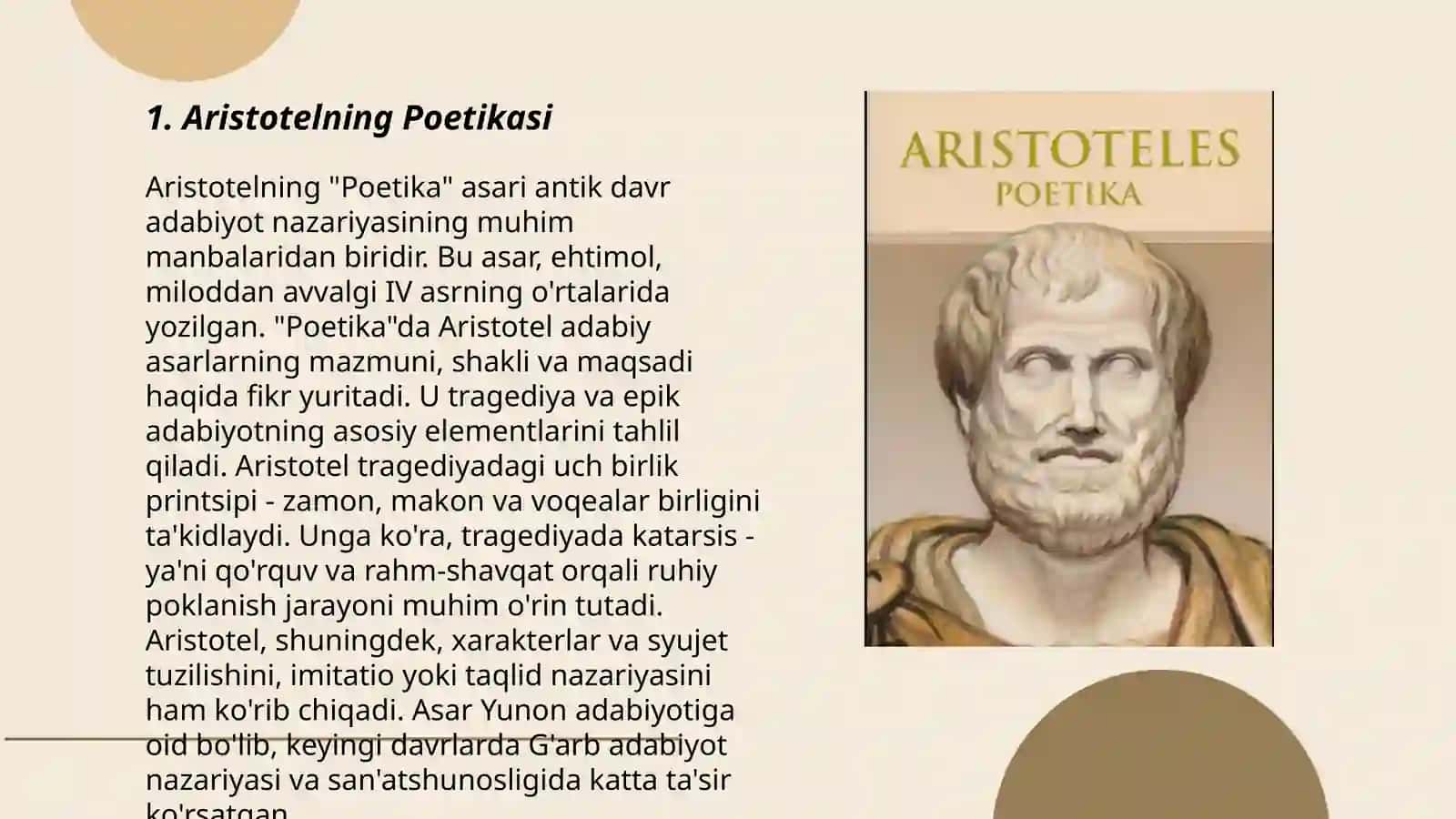 Aristotelning poetika asari 3