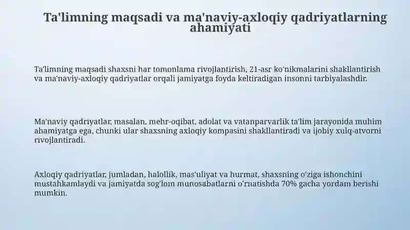 Ma'naviy axloqiy tarbiya 3