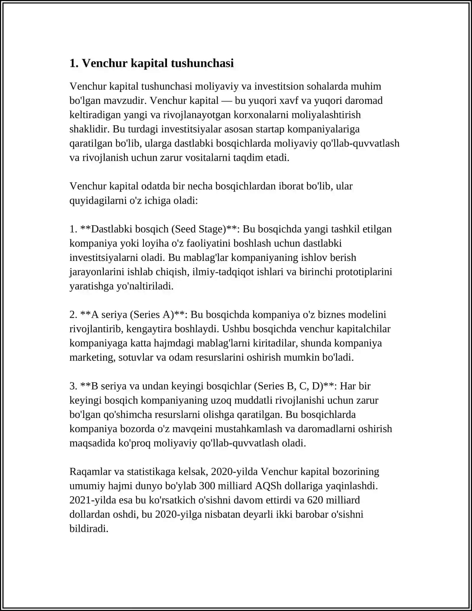 VENCHUR KAPITAL VA VENCHUR FONDLAR 3