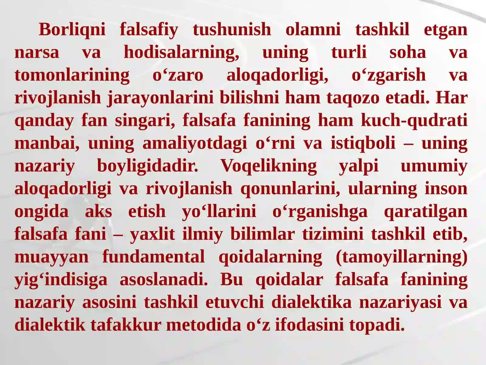 Falsafaning rivojlanishi 3