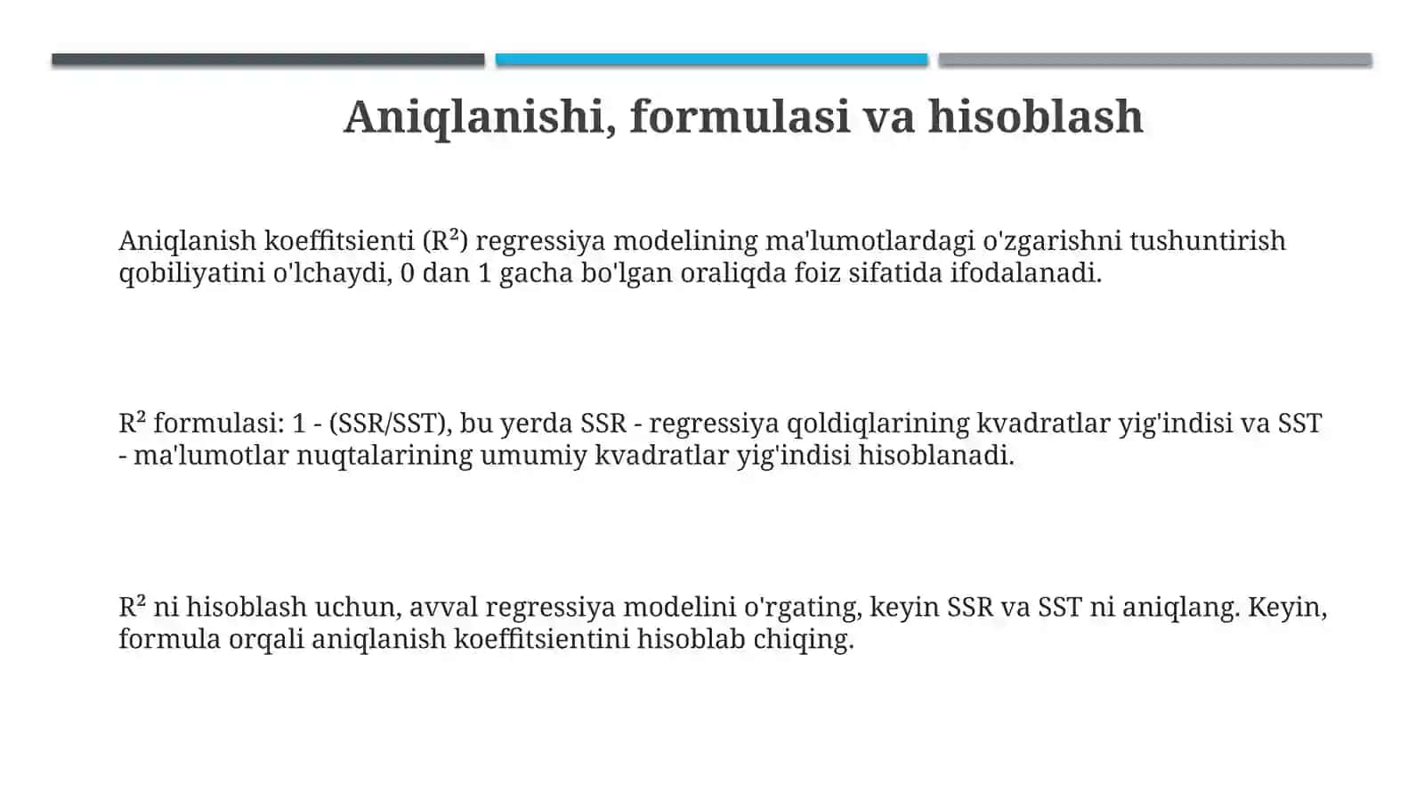 Determinatsiya koeffitsienti 3