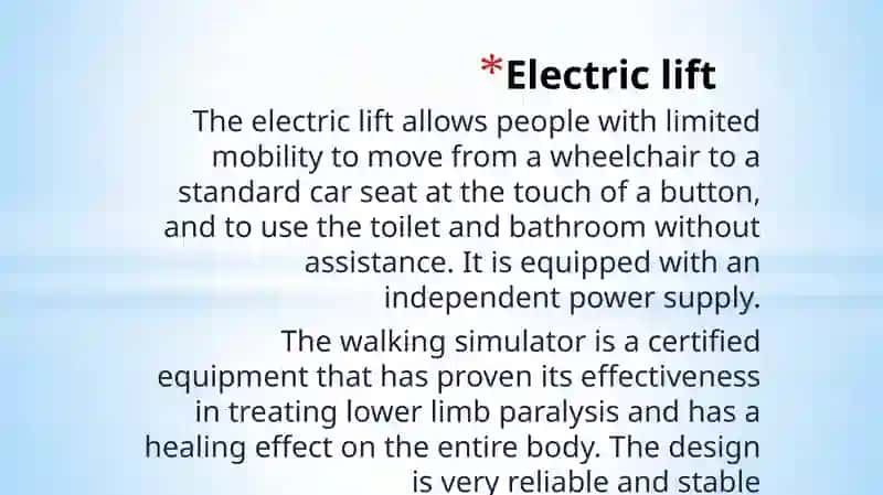 Anyequipment for simplifying the life of people with disabilities 3