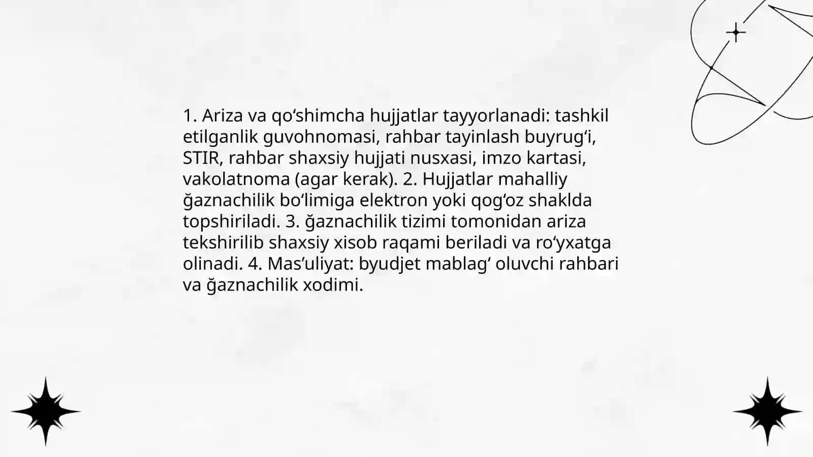 Byudjetdan mablağ oluvchilarning shaxsiy xisob raqamlari 3