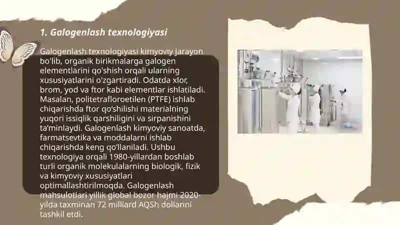 Galogenlash asosida olingan dori preparatlari 3