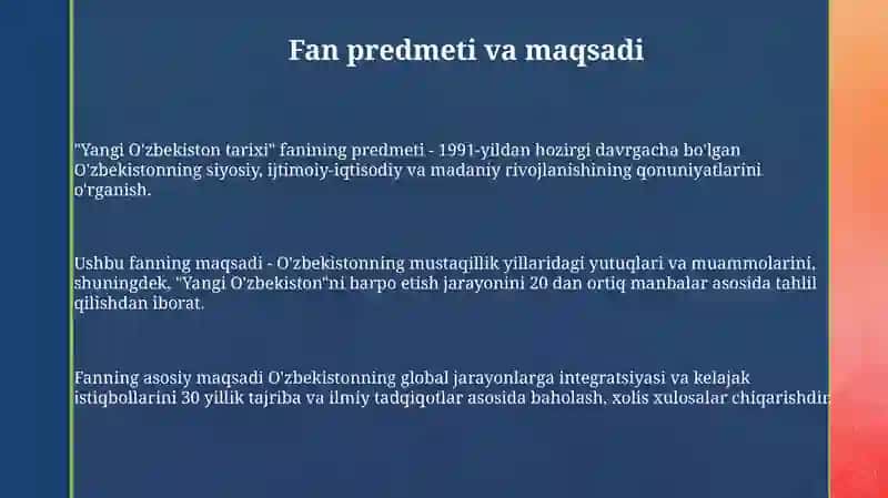 Yangi O'zbekiston tarixi 3