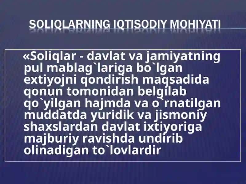 Soliqlarning Makroiqtisodiy mohiyati 3