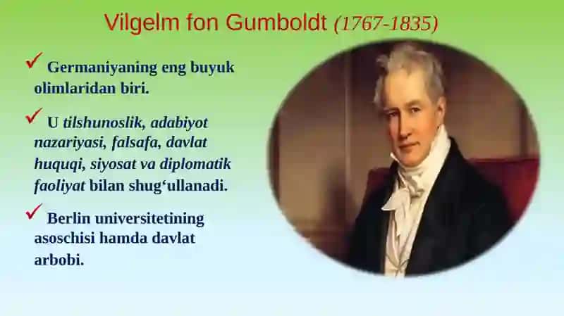 V.Gumboldt va umumiy tilshunoslik 3