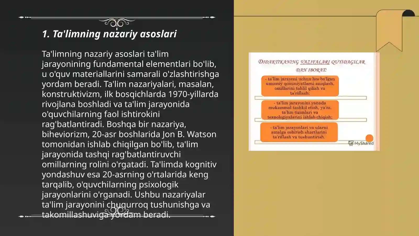 Ta'limning nazariy asoslari 3